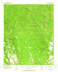 Chediski Peak Arizona Historical topographic map, 1:62500 scale, 15 X 15 Minute, Year 1961
