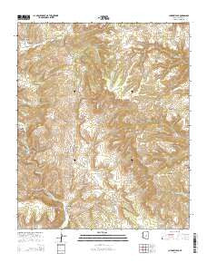 Chediski Peak Arizona Current topographic map, 1:24000 scale, 7.5 X 7.5 Minute, Year 2014