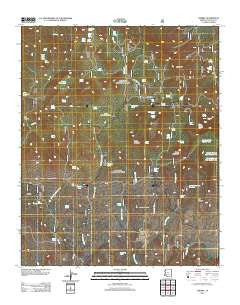 Cherry Arizona Historical topographic map, 1:24000 scale, 7.5 X 7.5 Minute, Year 2012