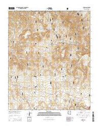 Cherry Arizona Current topographic map, 1:24000 scale, 7.5 X 7.5 Minute, Year 2014