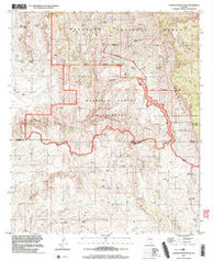 Cherry Spring Peak Arizona Historical topographic map, 1:24000 scale, 7.5 X 7.5 Minute, Year 1996