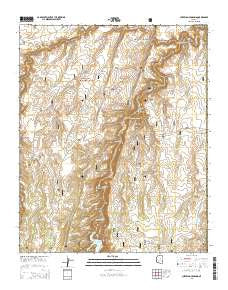 Chevelon Crossing Arizona Current topographic map, 1:24000 scale, 7.5 X 7.5 Minute, Year 2014