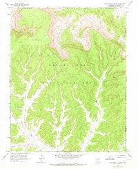 Chilchinbito Canyon Arizona Historical topographic map, 1:24000 scale, 7.5 X 7.5 Minute, Year 1968