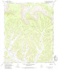 Chilchinbito Canyon Arizona Historical topographic map, 1:24000 scale, 7.5 X 7.5 Minute, Year 1968