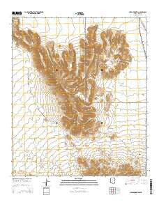 Childs Mountain Arizona Current topographic map, 1:24000 scale, 7.5 X 7.5 Minute, Year 2014