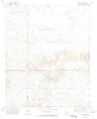 Chinde Mesa Arizona Historical topographic map, 1:24000 scale, 7.5 X 7.5 Minute, Year 1972