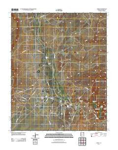 Chinle Arizona Historical topographic map, 1:24000 scale, 7.5 X 7.5 Minute, Year 2011