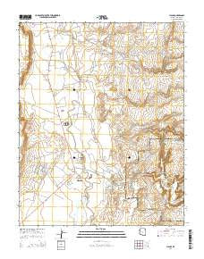 Chinle Arizona Current topographic map, 1:24000 scale, 7.5 X 7.5 Minute, Year 2014