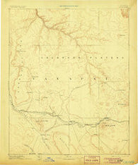 Chino Arizona Historical topographic map, 1:250000 scale, 1 X 1 Degree, Year 1891