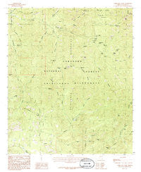Chiricahua Peak Arizona Historical topographic map, 1:24000 scale, 7.5 X 7.5 Minute, Year 1986