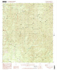 Chiricahua Peak Arizona Historical topographic map, 1:24000 scale, 7.5 X 7.5 Minute, Year 1986