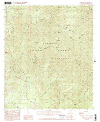 Chiricahua Peak Arizona Historical topographic map, 1:24000 scale, 7.5 X 7.5 Minute, Year 1986
