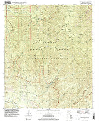Chiricahua Peak Arizona Historical topographic map, 1:24000 scale, 7.5 X 7.5 Minute, Year 1997