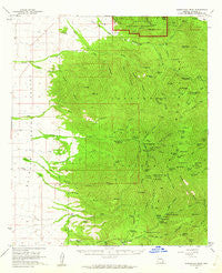 Chiricahua Peak Arizona Historical topographic map, 1:62500 scale, 15 X 15 Minute, Year 1958