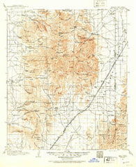 Chiricahua Arizona Historical topographic map, 1:125000 scale, 30 X 30 Minute, Year 1917