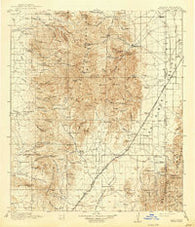 Chiricahua Arizona Historical topographic map, 1:125000 scale, 30 X 30 Minute, Year 1919