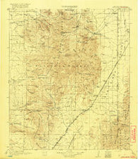 Chiricahua Arizona Historical topographic map, 1:125000 scale, 30 X 30 Minute, Year 1919