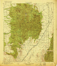 Chiricahua Arizona Historical topographic map, 1:125000 scale, 30 X 30 Minute, Year 1919