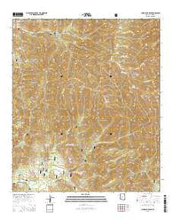 Chiricahua Peak Arizona Current topographic map, 1:24000 scale, 7.5 X 7.5 Minute, Year 2014