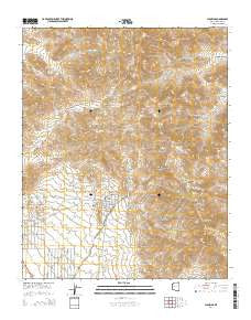 Chloride Arizona Current topographic map, 1:24000 scale, 7.5 X 7.5 Minute, Year 2014