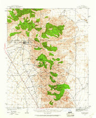 Chloride Arizona Historical topographic map, 1:62500 scale, 15 X 15 Minute, Year 1939