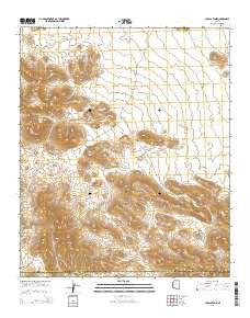 Cholla Tank Arizona Current topographic map, 1:24000 scale, 7.5 X 7.5 Minute, Year 2014