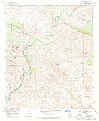 Christmas Arizona Historical topographic map, 1:24000 scale, 7.5 X 7.5 Minute, Year 1968