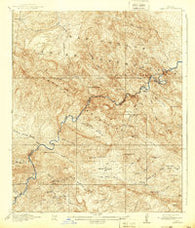 Christmas Arizona Historical topographic map, 1:62500 scale, 15 X 15 Minute, Year 1917