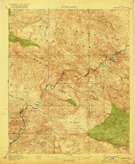 Christmas Arizona Historical topographic map, 1:62500 scale, 15 X 15 Minute, Year 1917