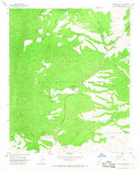 Chrome Butte Arizona Historical topographic map, 1:24000 scale, 7.5 X 7.5 Minute, Year 1966