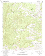 Chrome Butte Arizona Historical topographic map, 1:24000 scale, 7.5 X 7.5 Minute, Year 1966