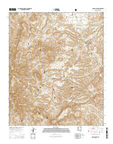 Chrome Butte Arizona Current topographic map, 1:24000 scale, 7.5 X 7.5 Minute, Year 2014