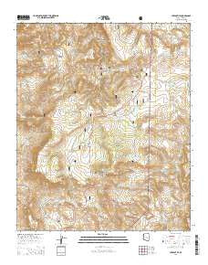 Chrysotile Arizona Current topographic map, 1:24000 scale, 7.5 X 7.5 Minute, Year 2014