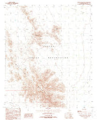 Chupan Mountain Arizona Historical topographic map, 1:24000 scale, 7.5 X 7.5 Minute, Year 1988