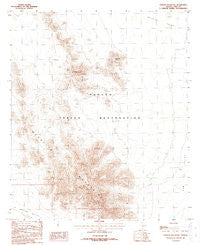 Chupan Mountain Arizona Historical topographic map, 1:24000 scale, 7.5 X 7.5 Minute, Year 1988