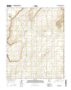 Church Rock Arizona Current topographic map, 1:24000 scale, 7.5 X 7.5 Minute, Year 2014