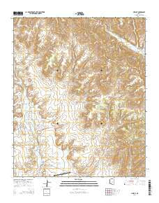 Cibecue Arizona Current topographic map, 1:24000 scale, 7.5 X 7.5 Minute, Year 2014