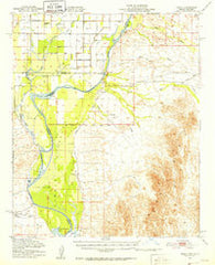 Cibola Arizona Historical topographic map, 1:62500 scale, 15 X 15 Minute, Year 1951