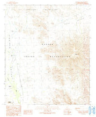 Cimarron Peak Arizona Historical topographic map, 1:24000 scale, 7.5 X 7.5 Minute, Year 1990