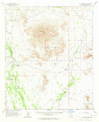 Cimarron Peak Arizona Historical topographic map, 1:62500 scale, 15 X 15 Minute, Year 1963