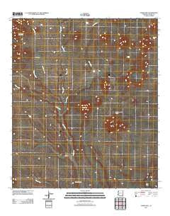 Cinder Hill Arizona Historical topographic map, 1:24000 scale, 7.5 X 7.5 Minute, Year 2011