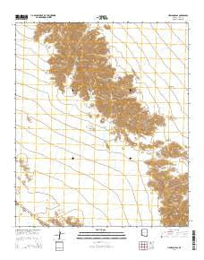 Cipriano Pass Arizona Current topographic map, 1:24000 scale, 7.5 X 7.5 Minute, Year 2014