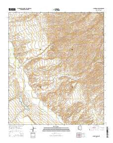 Clark Ranch Arizona Current topographic map, 1:24000 scale, 7.5 X 7.5 Minute, Year 2014