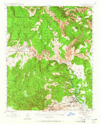 Clarkdale Arizona Historical topographic map, 1:62500 scale, 15 X 15 Minute, Year 1944