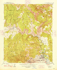 Clarkdale Arizona Historical topographic map, 1:62500 scale, 15 X 15 Minute, Year 1948