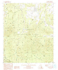 Clay Springs Arizona Historical topographic map, 1:24000 scale, 7.5 X 7.5 Minute, Year 1990
