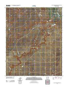Clear Creek Reservoir Arizona Historical topographic map, 1:24000 scale, 7.5 X 7.5 Minute, Year 2011