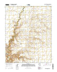 Clear Water Spring Arizona Current topographic map, 1:24000 scale, 7.5 X 7.5 Minute, Year 2014