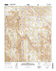 Cleator Arizona Current topographic map, 1:24000 scale, 7.5 X 7.5 Minute, Year 2014