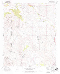 Cleator Arizona Historical topographic map, 1:24000 scale, 7.5 X 7.5 Minute, Year 1974
